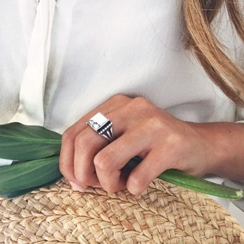 STATEMENT RING | White Buffalo Turquoise